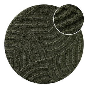 {"class" => "product-thumbnails__image", "alt" => "Badteppich von BathKing by WECONhome Fiete Kiefer Grün rund, Draufsicht mit Detailkreis der Florstruktur und eingeprägtem Linienmuster auf hellem Hintergrund"}
