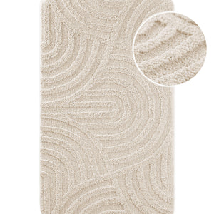 {"class" => "product-thumbnails__image", "alt" => "Badteppich von BathKing by WECONhome Fiete Creme Weiß, Draufsicht mit Detailkreis der Florstruktur und eingeprägtem Linienmuster auf weißem Hintergrund"}