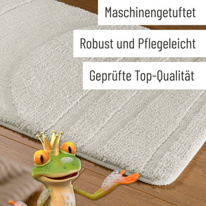 {"class" => "product-thumbnails__image", "alt" => "Badteppich von BathKing by WECONhome Marc Weiß Detail der Teppichkante auf Holzfußboden, eingeblendete Hinweise zu Verarbeitung und Pflege"}