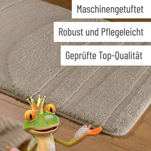 {"class" => "product-thumbnails__image", "alt" => "Badteppich von BathKing by WECONhome Marc Grau Detail der Teppichkante auf Holzfußboden, eingeblendete Hinweise zu Verarbeitung und Pflege"}