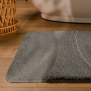 {"class" => "product-thumbnails__image", "alt" => "Badteppich von BathKing by WECONhome Marc Basalt Grau runde Matte im Badezimmer vor Badewanne, Strukturmuster im Flor auf Holzboden sichtbar"}