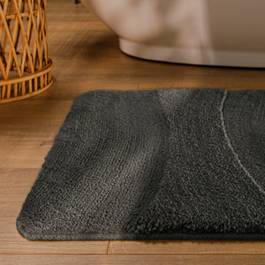 {"class" => "product-thumbnails__image", "alt" => "Badteppich von BathKing by WECONhome Marc Anthrazit Grau runde Matte im Badezimmer vor Badewanne, Strukturmuster im Flor auf Holzboden sichtbar"}