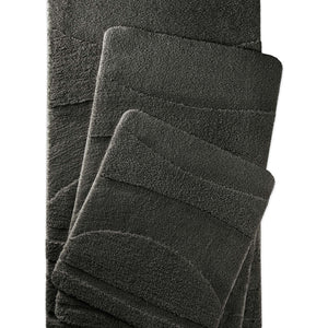 {"class" => "product-thumbnails__image", "alt" => "Badteppich von BathKing by WECONhome Marc Anthrazit Grau zwei rechteckige Matten übereinander gelegt, Draufsicht mit geometrischem Reliefmuster"}