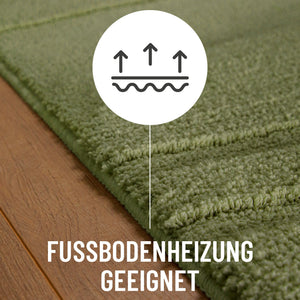 {"class" => "product-thumbnails__image", "alt" => "Badteppich von BathKing by WECONhome Marc Reseda Grün Detail auf Holzfußboden mit Symbol für Fußbodenheizung, Nahaufnahme von Flor und Teppichkante"}