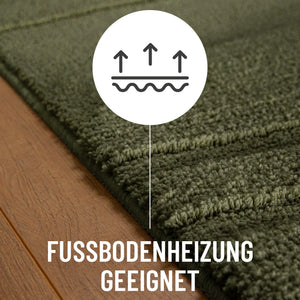 {"class" => "product-thumbnails__image", "alt" => "Badteppich von BathKing by WECONhome Marc Kiefer Grün Detail auf Holzfußboden mit Symbol für Fußbodenheizung, Nahaufnahme von Flor und Teppichkante"}
