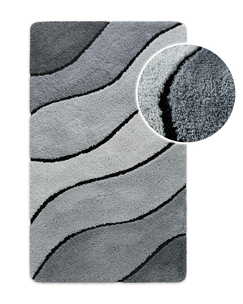 Badteppich Grau Multi "Monte Cavo" Homie Living