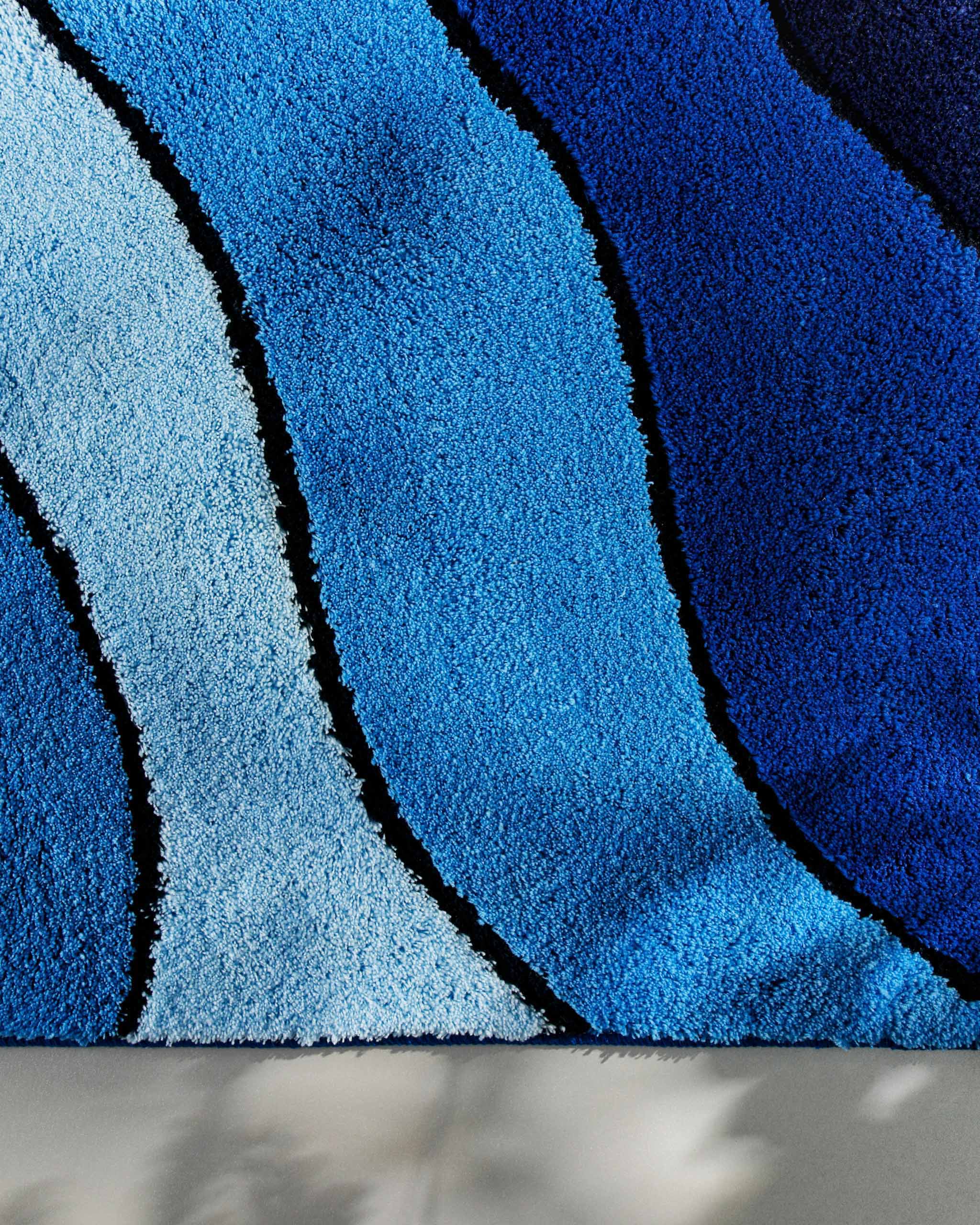 Badteppich Blau Multi "Monte Cavo" Homie Living
