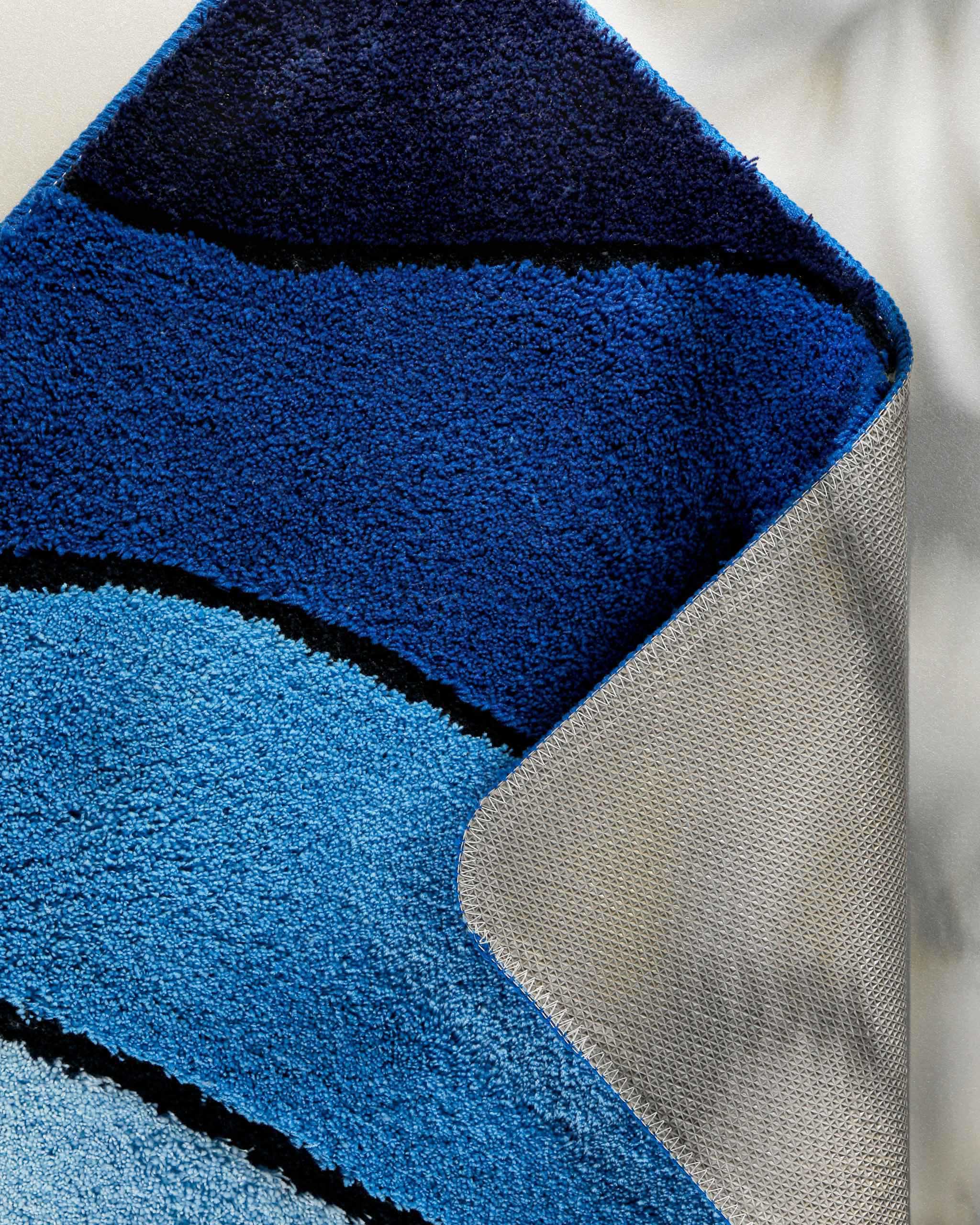 Badteppich Blau Multi "Monte Cavo" Homie Living