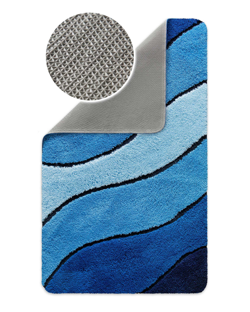 Badteppich Blau Multi "Monte Cavo" Homie Living