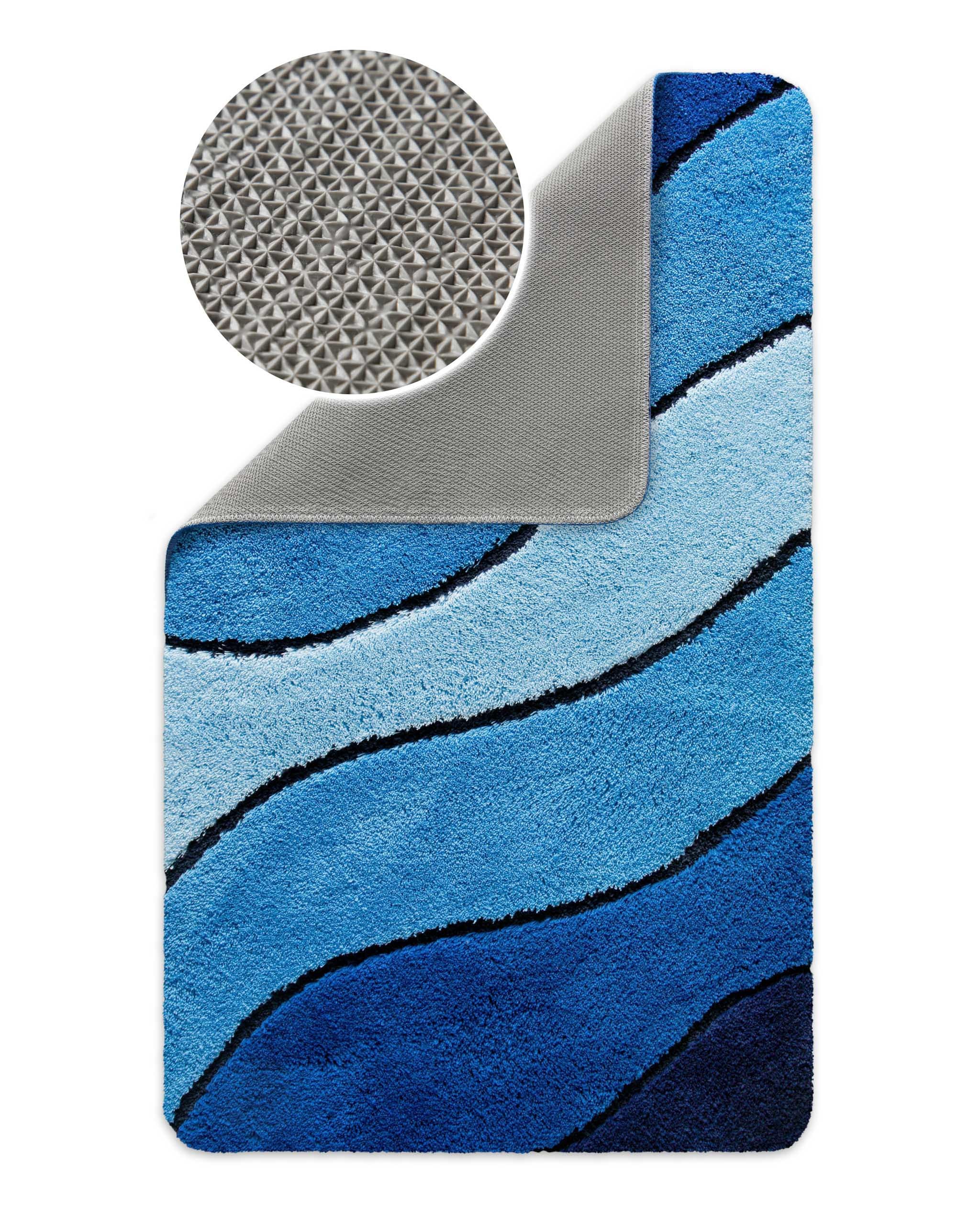 Badteppich Blau Multi "Monte Cavo" Homie Living