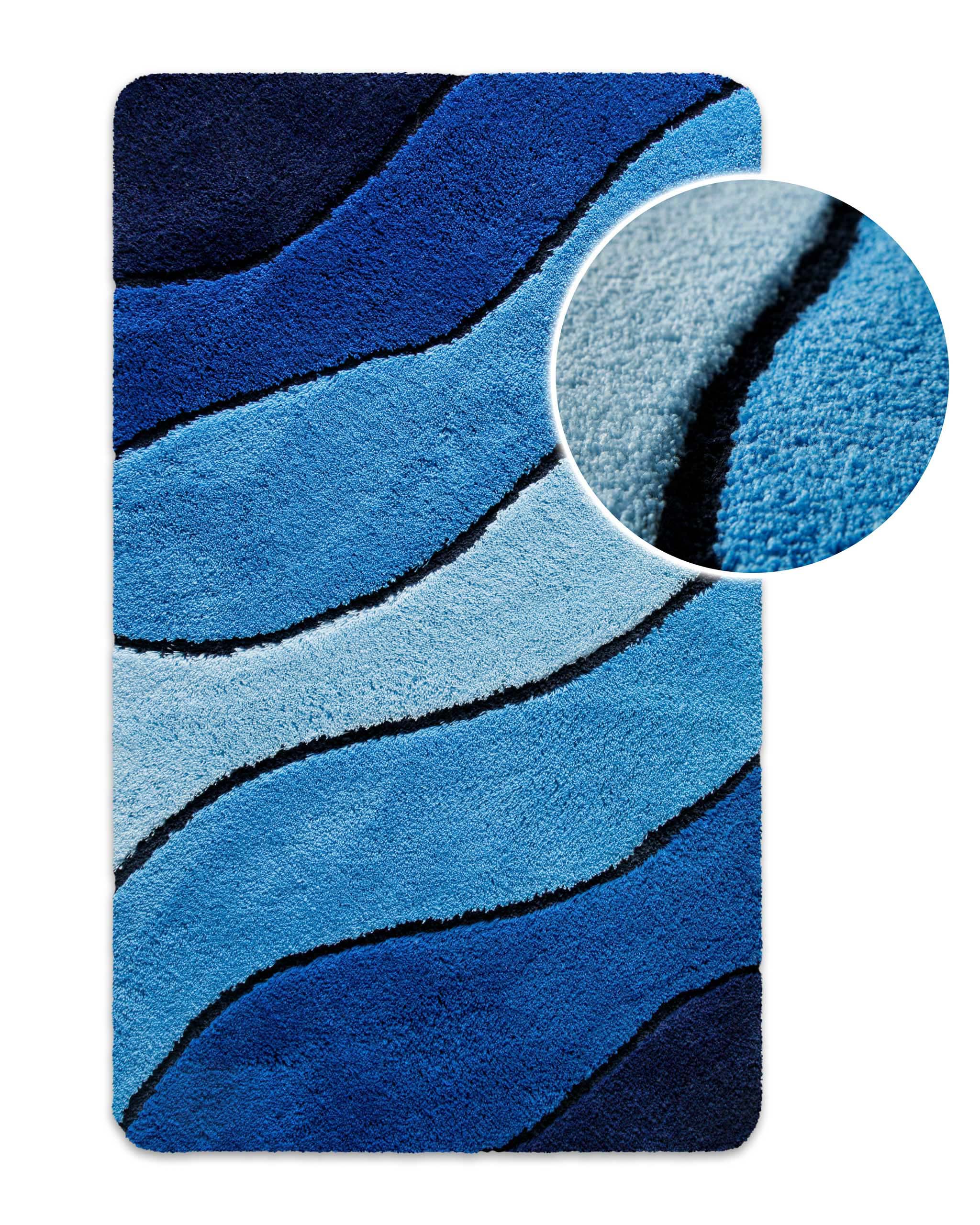Badteppich Blau Multi "Monte Cavo" Homie Living
