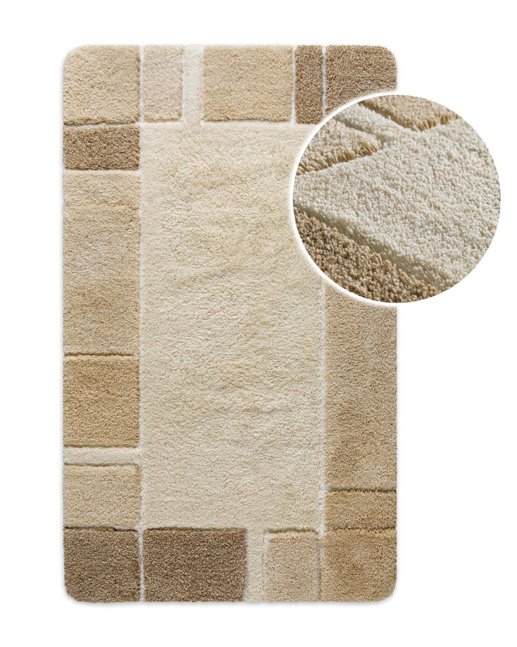 Badteppich Beige Multi "Villa Elba" Homie Living