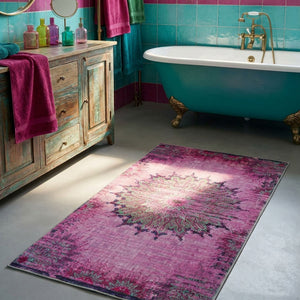 {"class" => "product-thumbnails__image", "alt" => "Vintage-Badteppich Healing in Violett-Multi als Blickfang in einem farbenfrohen Badezimmer ausgelegt."}
