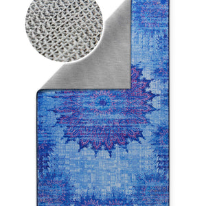 {"class" => "product-thumbnails__image", "alt" => "Rückseite des Vintage-Badteppichs Healing in Blau-Multi mit rutschhemmender Beschichtung im Detail."}