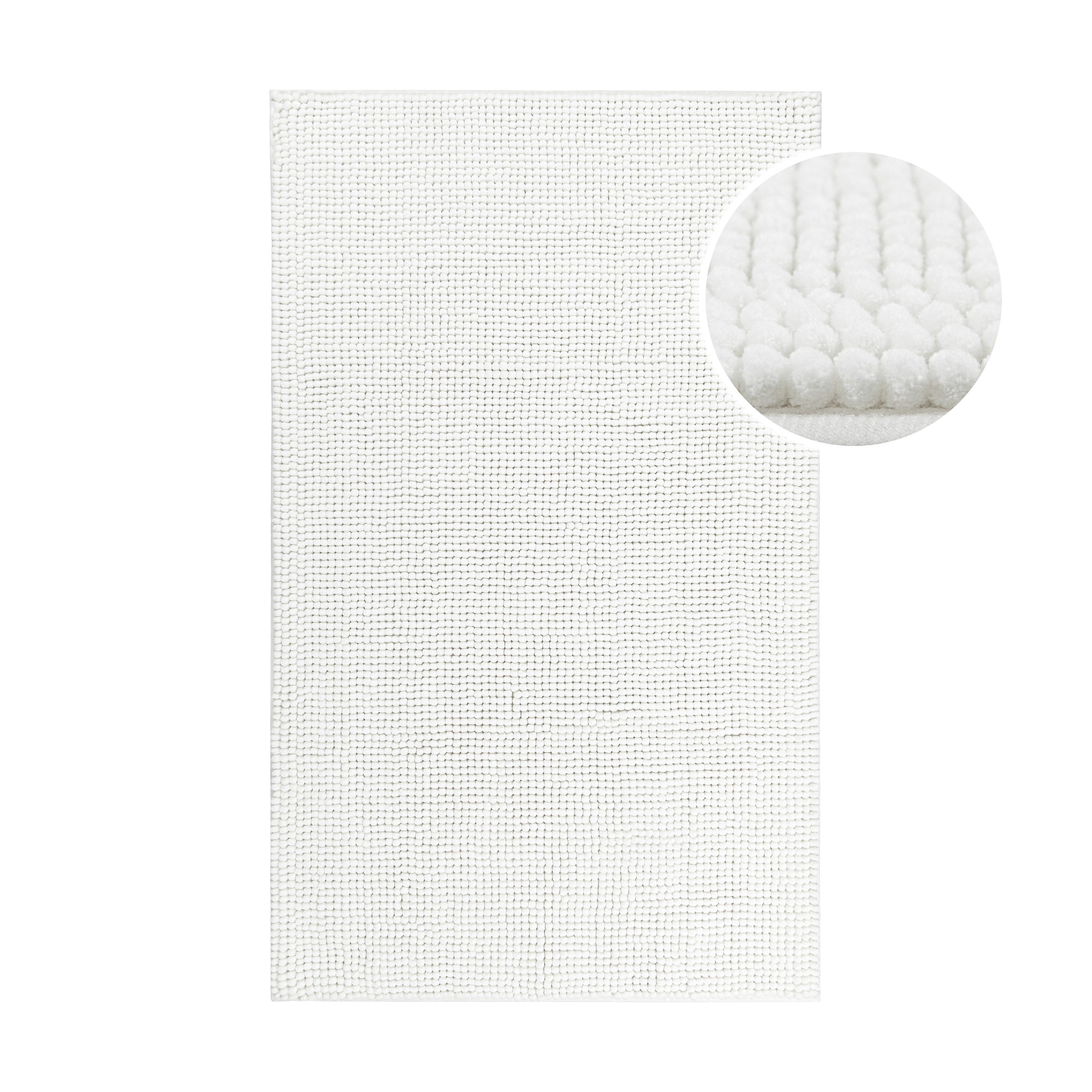 Badteppich Weiß "Balu" WECONhome Basics