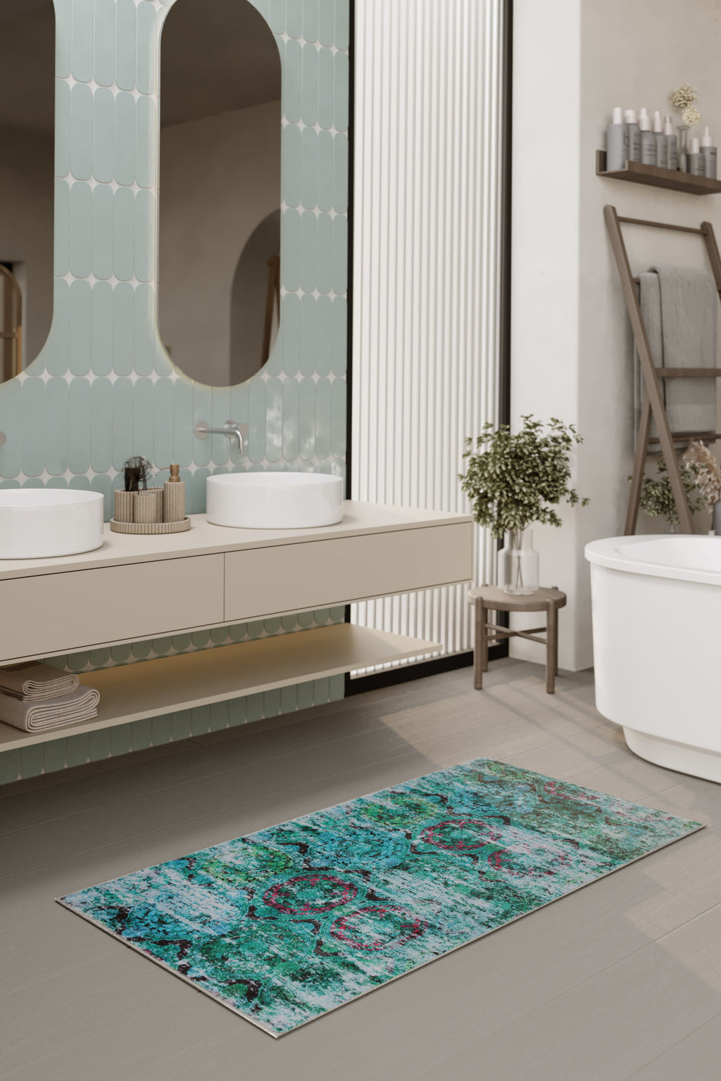 Badteppich Türkis "Beach Front" WECONhome