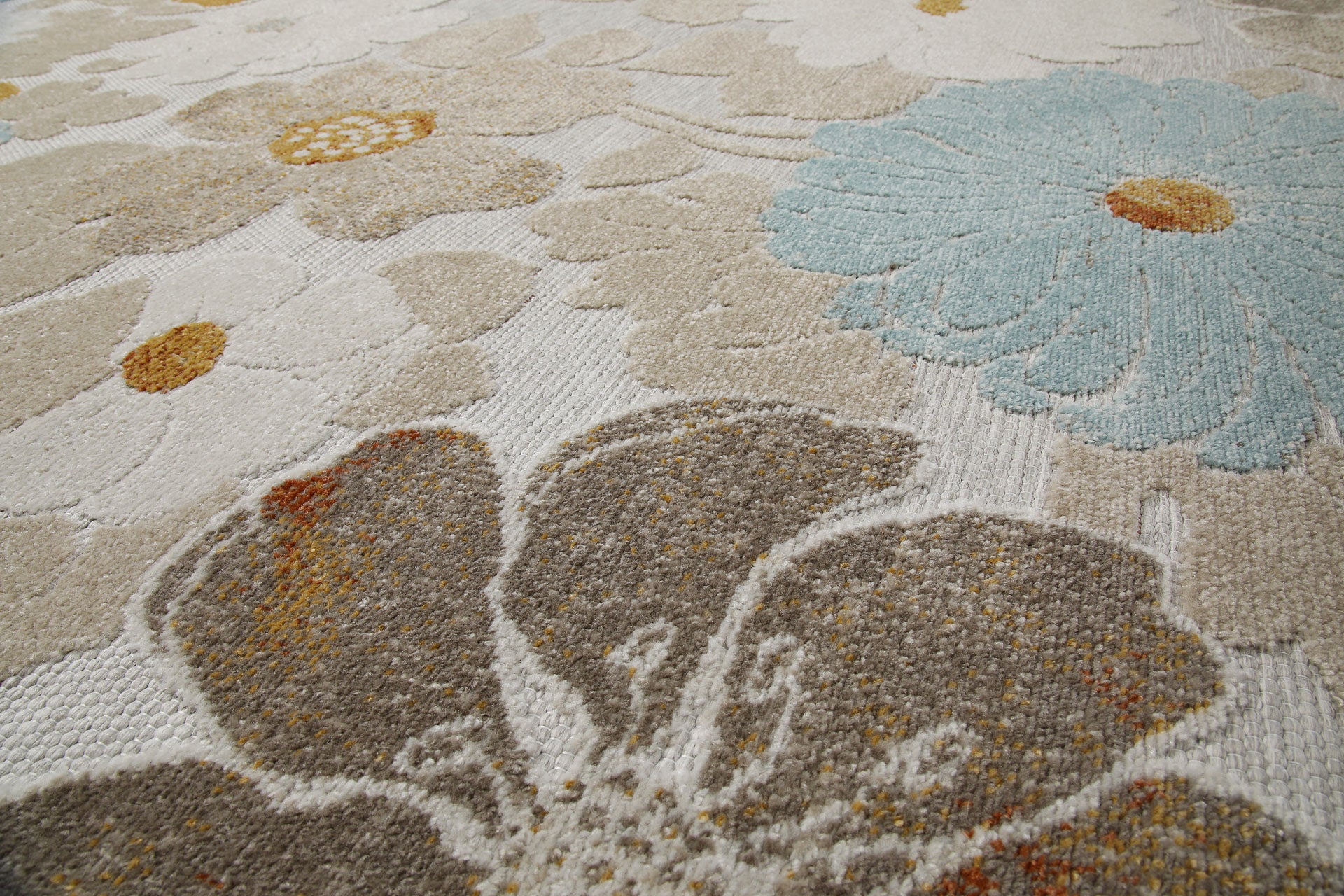 In & Outdoorteppich Beige "BeachFlower" WECONhome