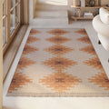 Kelim Teppich Beige Terracotta aus Wolle "Belle" Green Looop