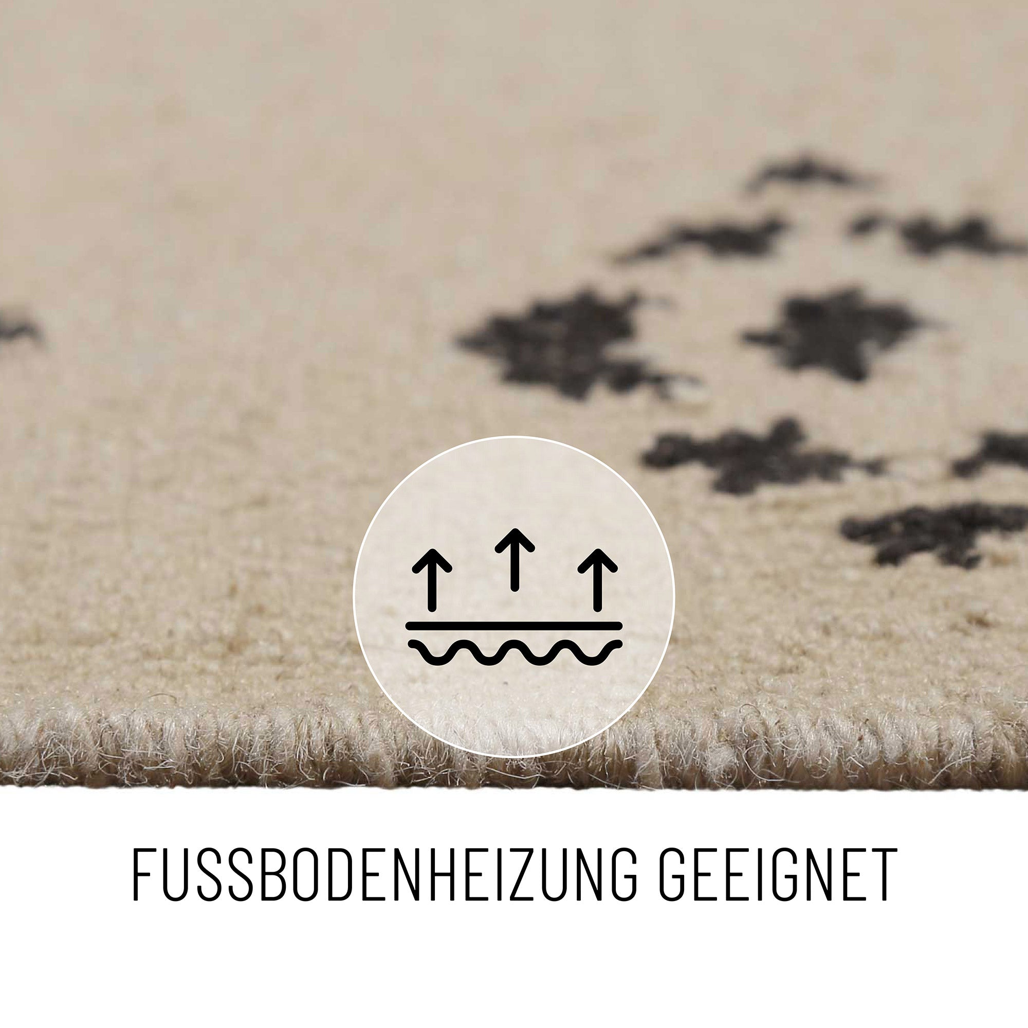 Kelim Teppich Creme Beige aus Wolle "Belmont" Green Looop