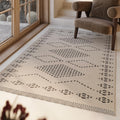 Kelim Teppich Creme Beige aus Wolle "Belmont" Green Looop