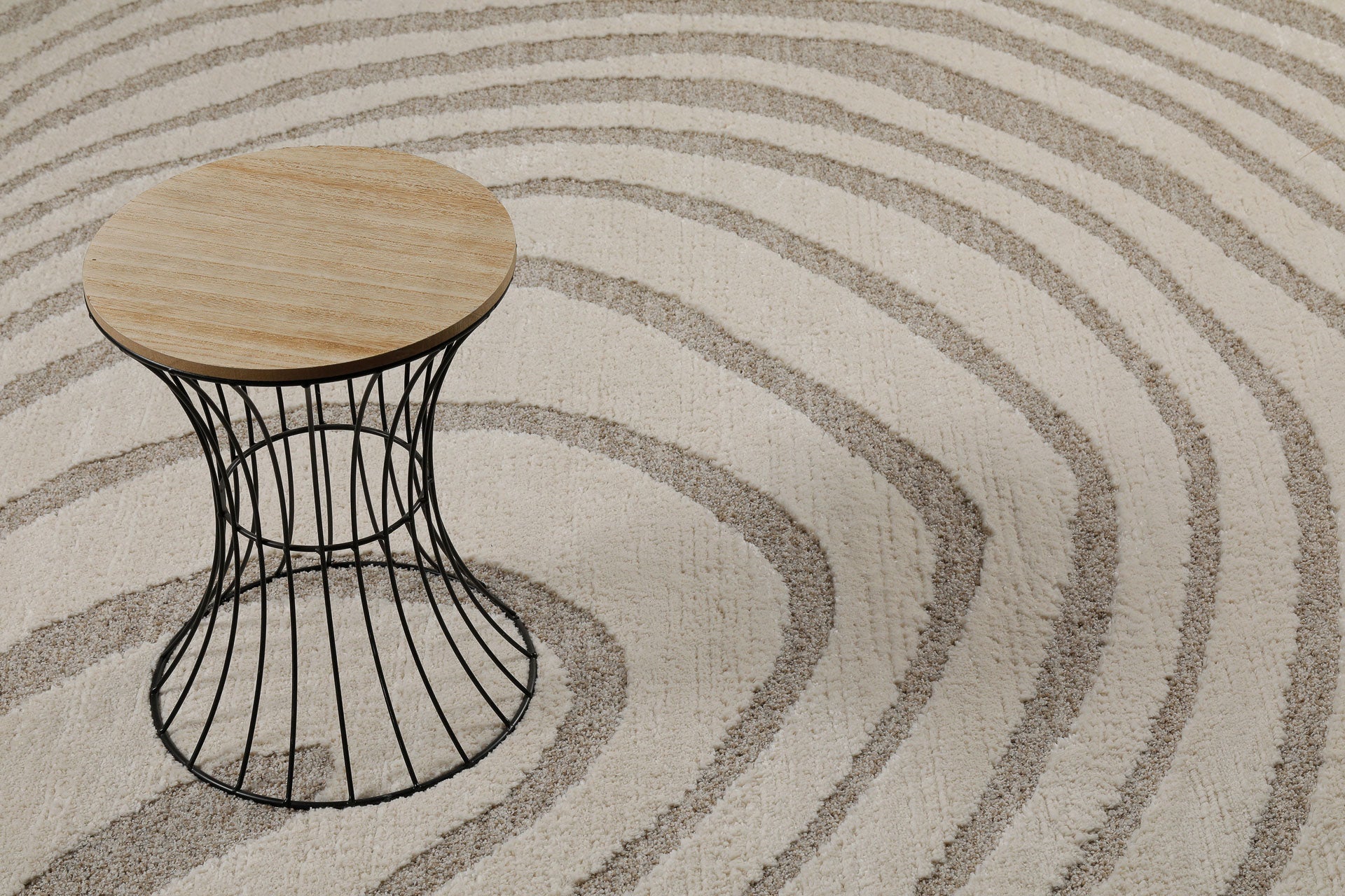 Kurzflor Teppich Creme Beige "Björn" WECONhome