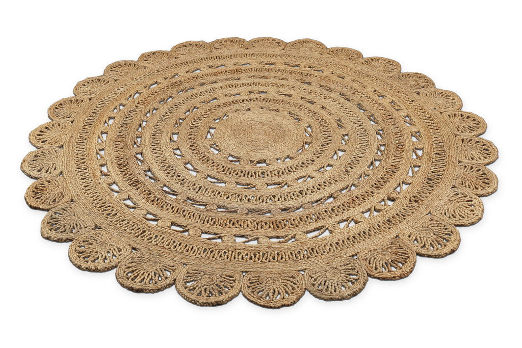 "Bloom" Jute-Teppich – schwer, handgefertigt, hochwertig