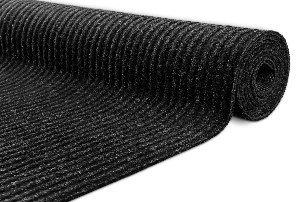 Buhai Schmutzfangmatte schwarz Detailansicht auf der Rolle