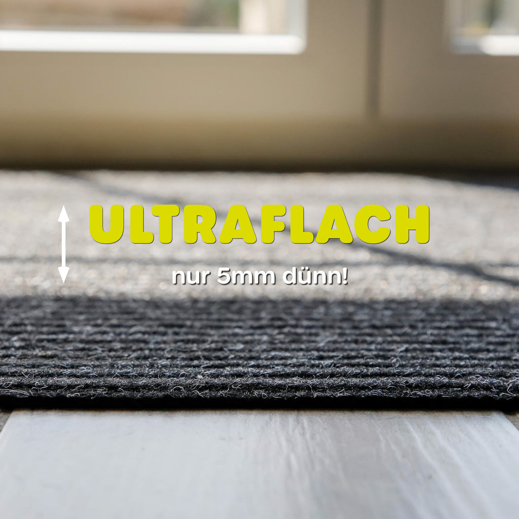Grafik: Buhai Läufer schwarz ultraflach, nur 5mm