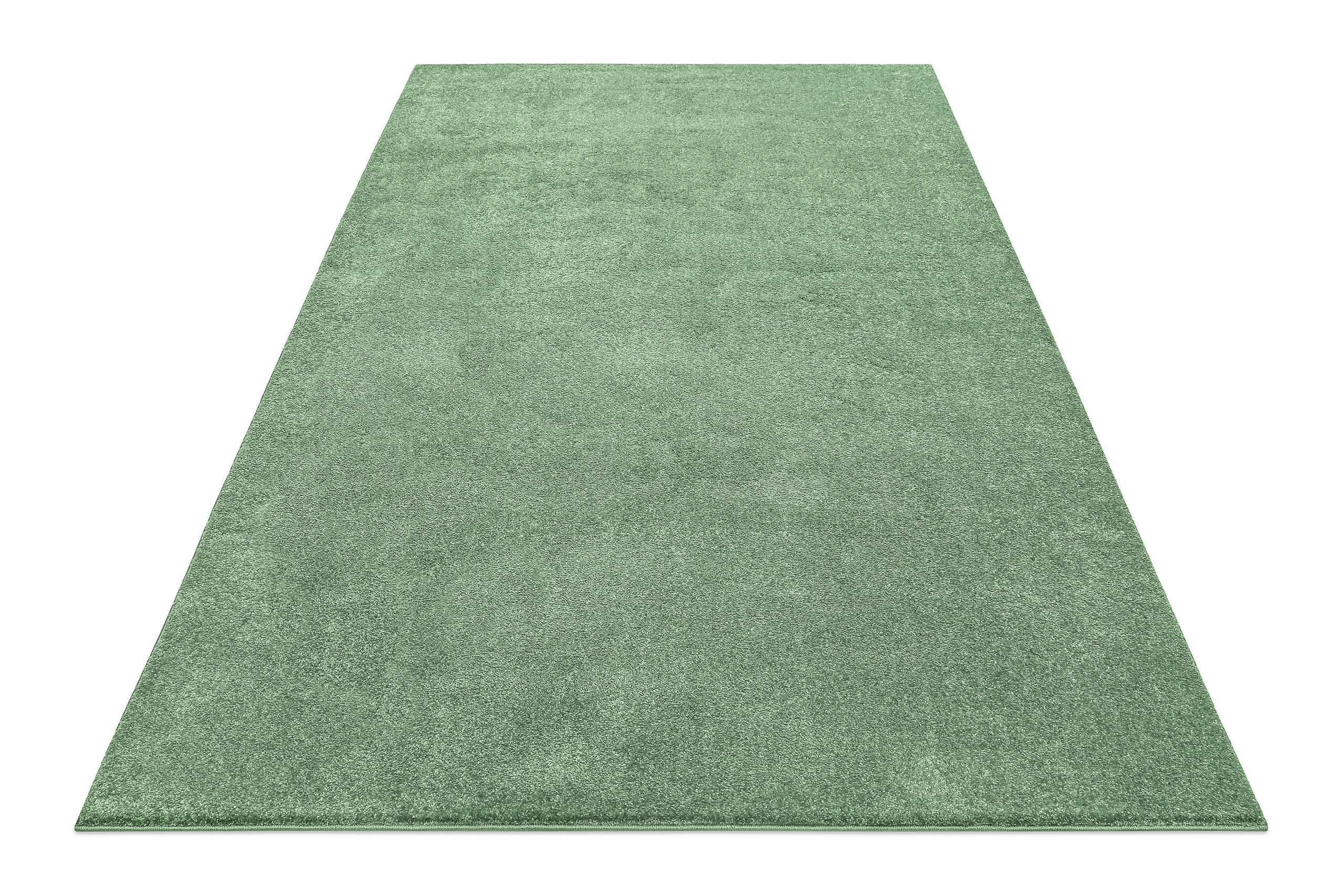 Esprit Teppich Mint Grün Kurzflor soft und weich "Campus"