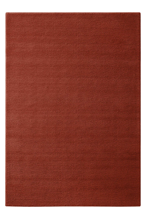 Kurzflor Teppich Castello One Kamin Rot