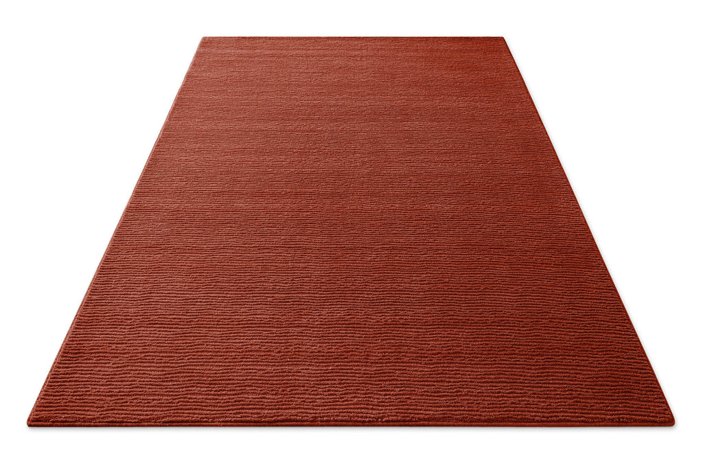 Kurzflor Teppich Castello One Kamin Rot