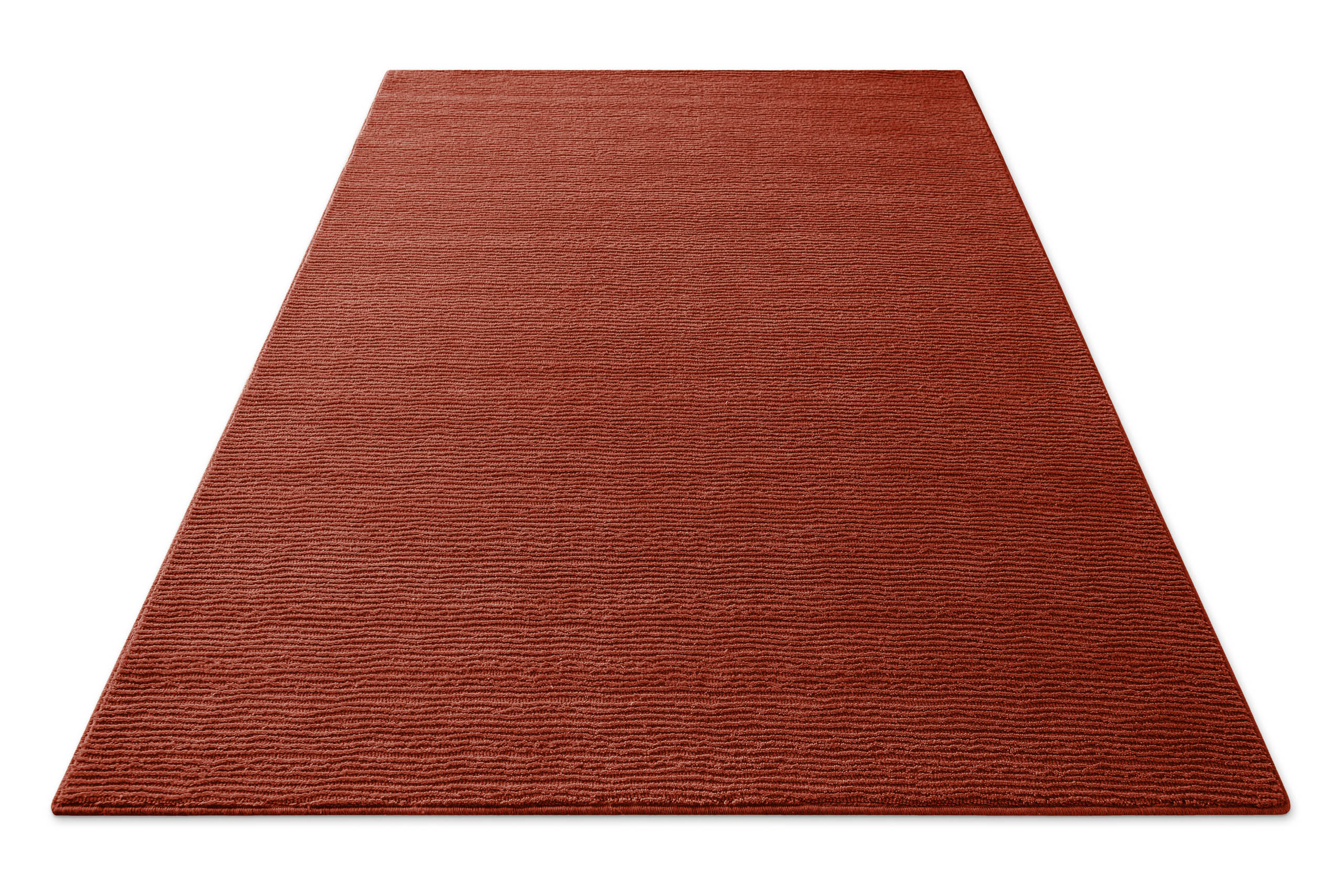 Kurzflor Teppich Castello One Kamin Rot