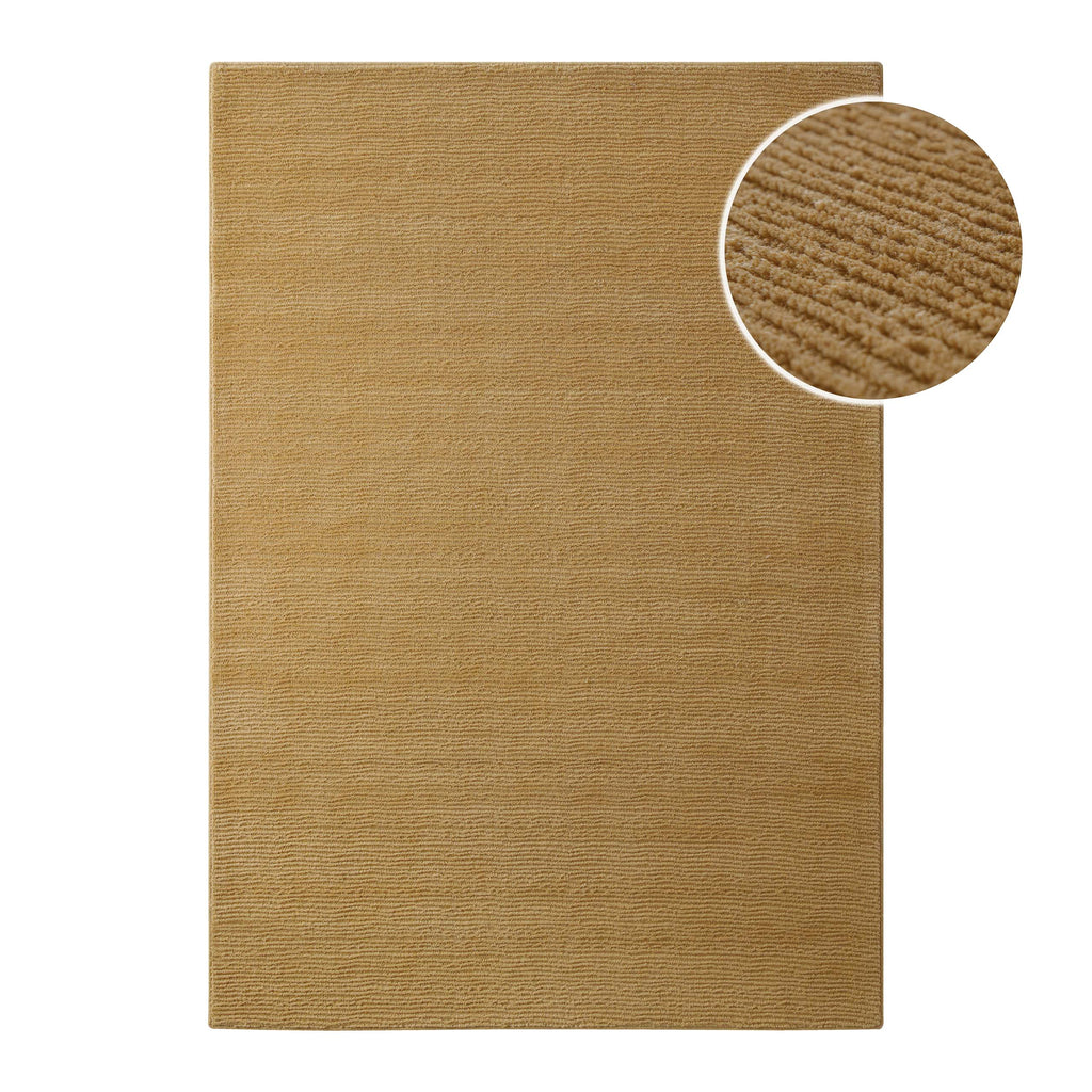 Kurzflor Teppich Castello One Karamell