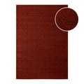 Kurzflor Teppich Castello One Purpur Rot