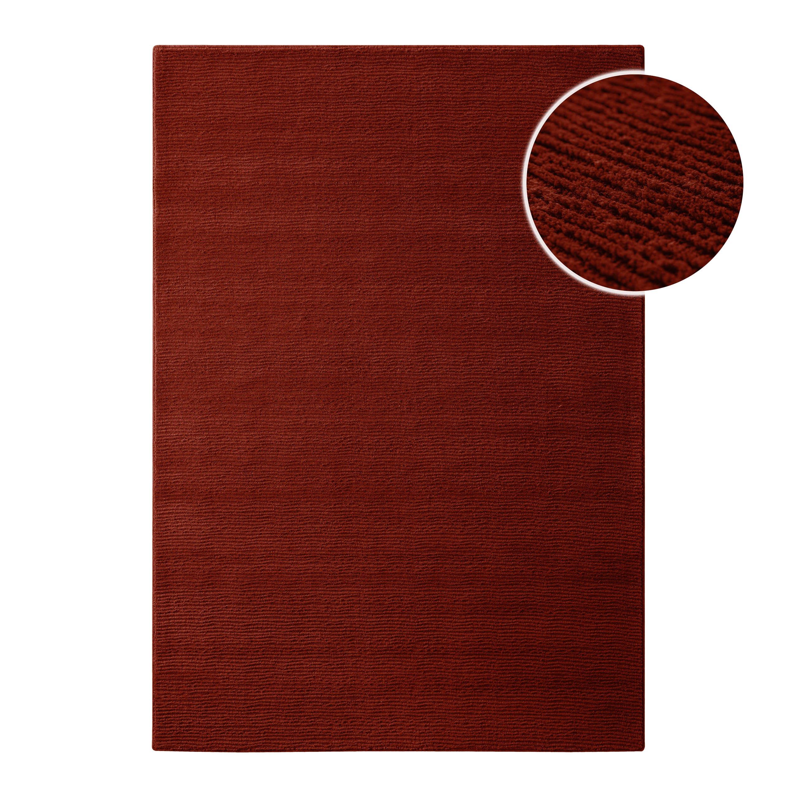 Kurzflor Teppich Castello One Purpur Rot