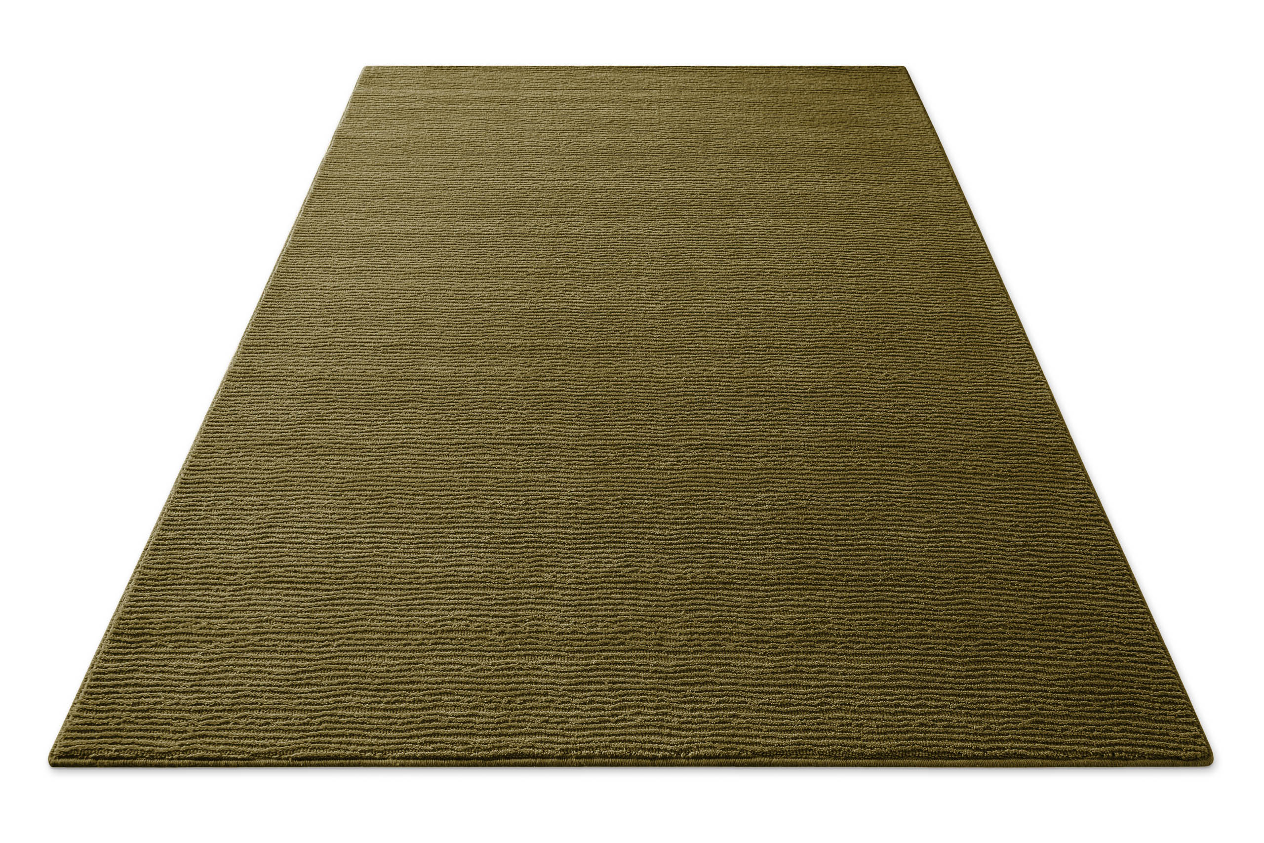 Kurzflor Teppich Castello One Oliv Grün
