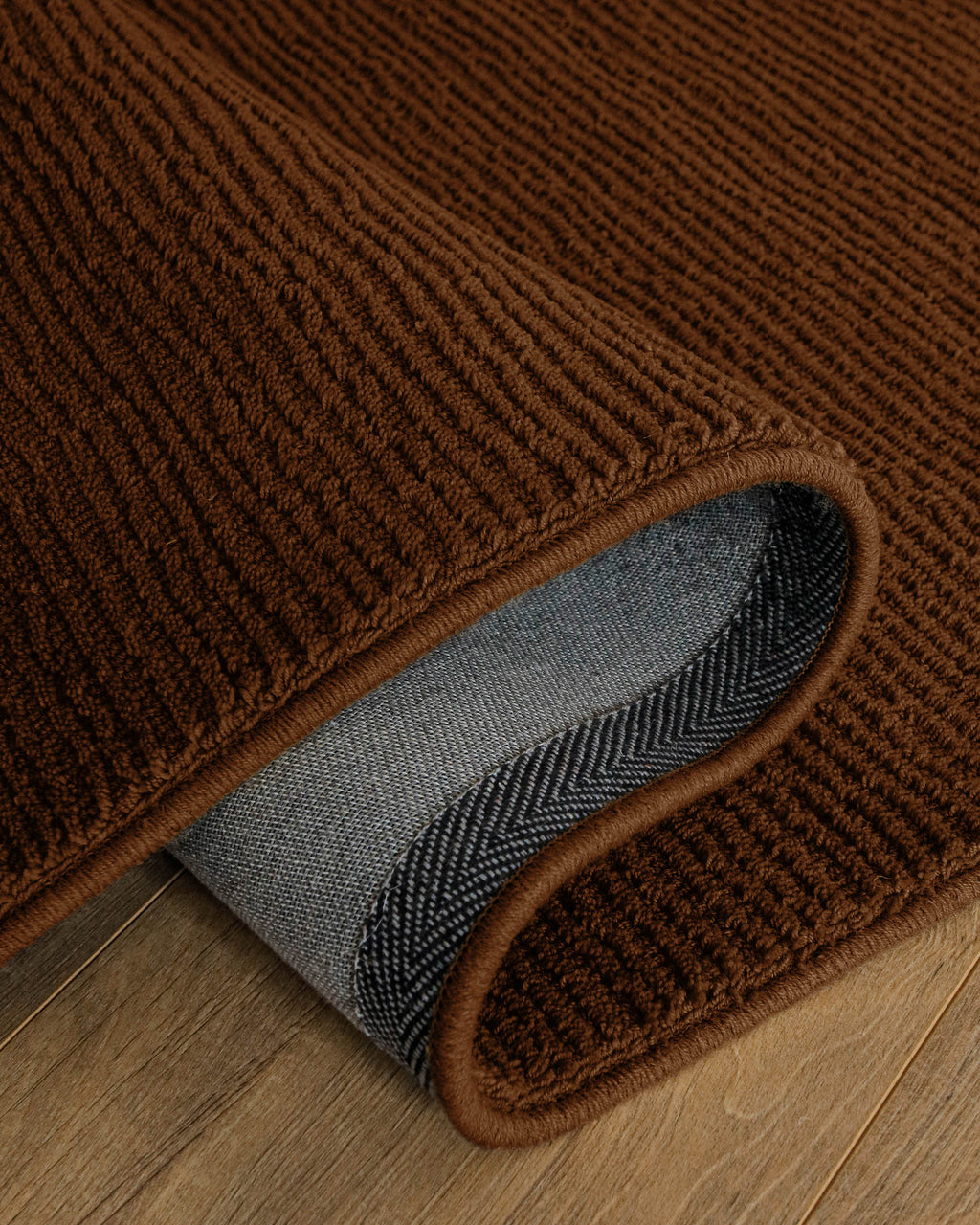 Kurzflor Teppich Castello One Braun