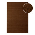 Kurzflor Teppich Castello One Braun