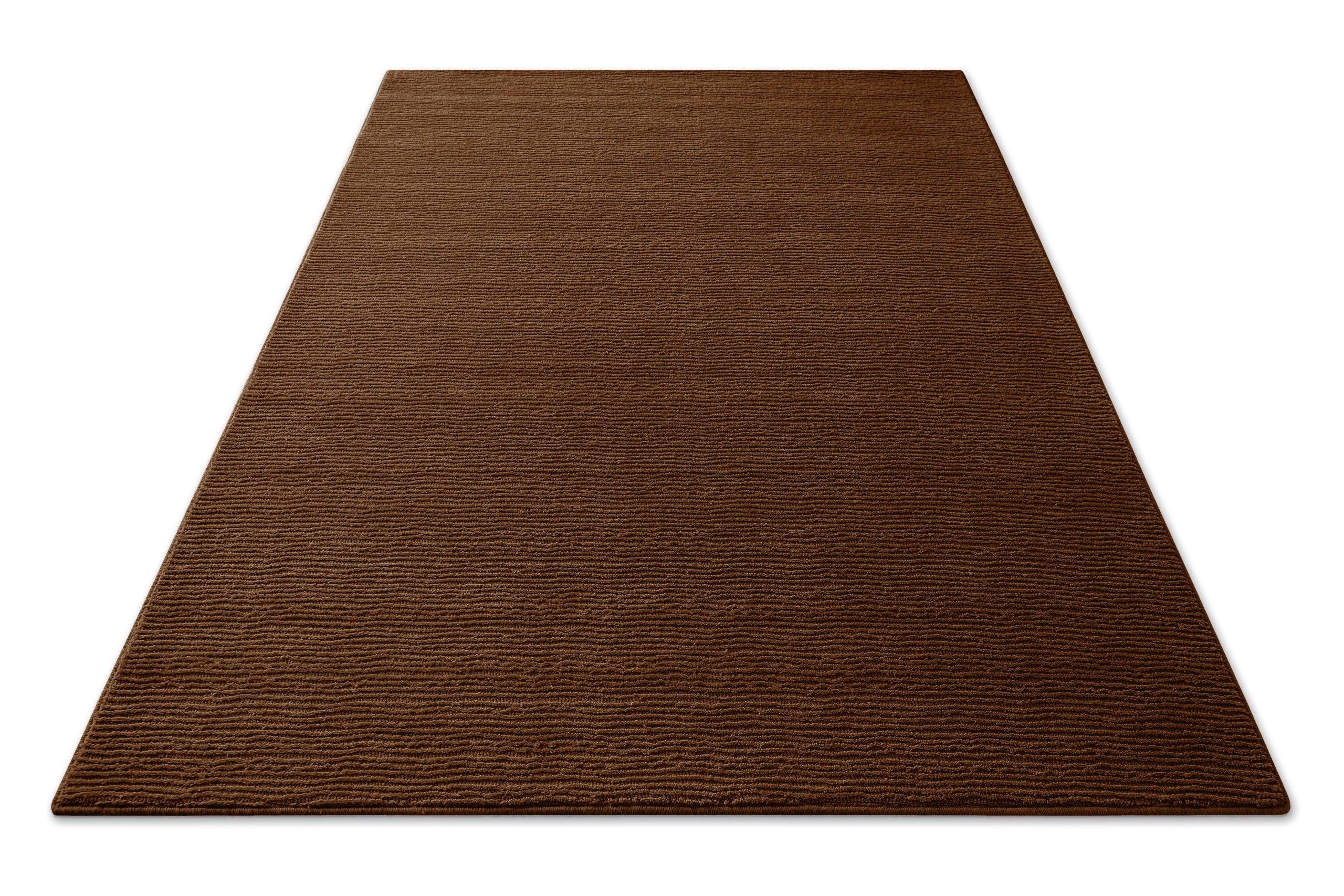 Kurzflor Teppich Castello One Braun