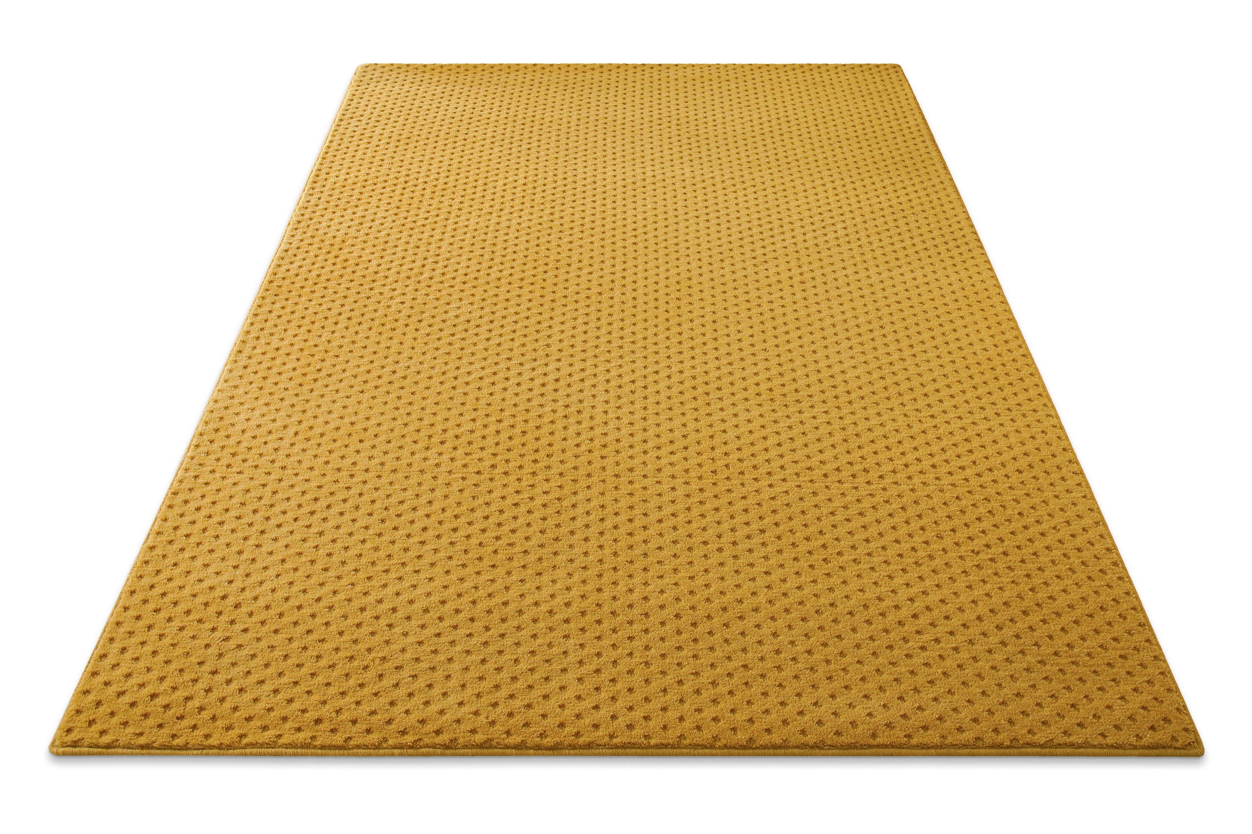 Kurzflor Teppich Castello Three Gelb