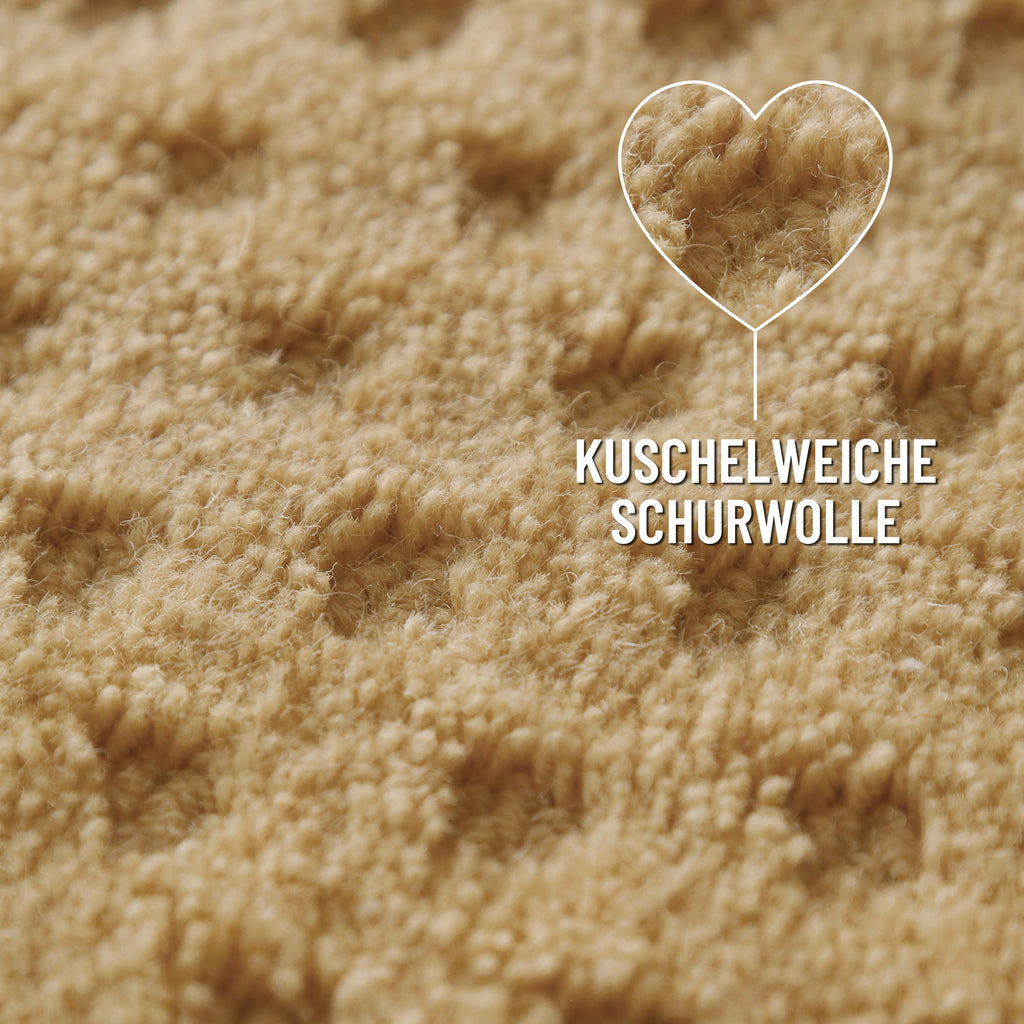 Kurzflor Teppich Castello Three Sand Beige