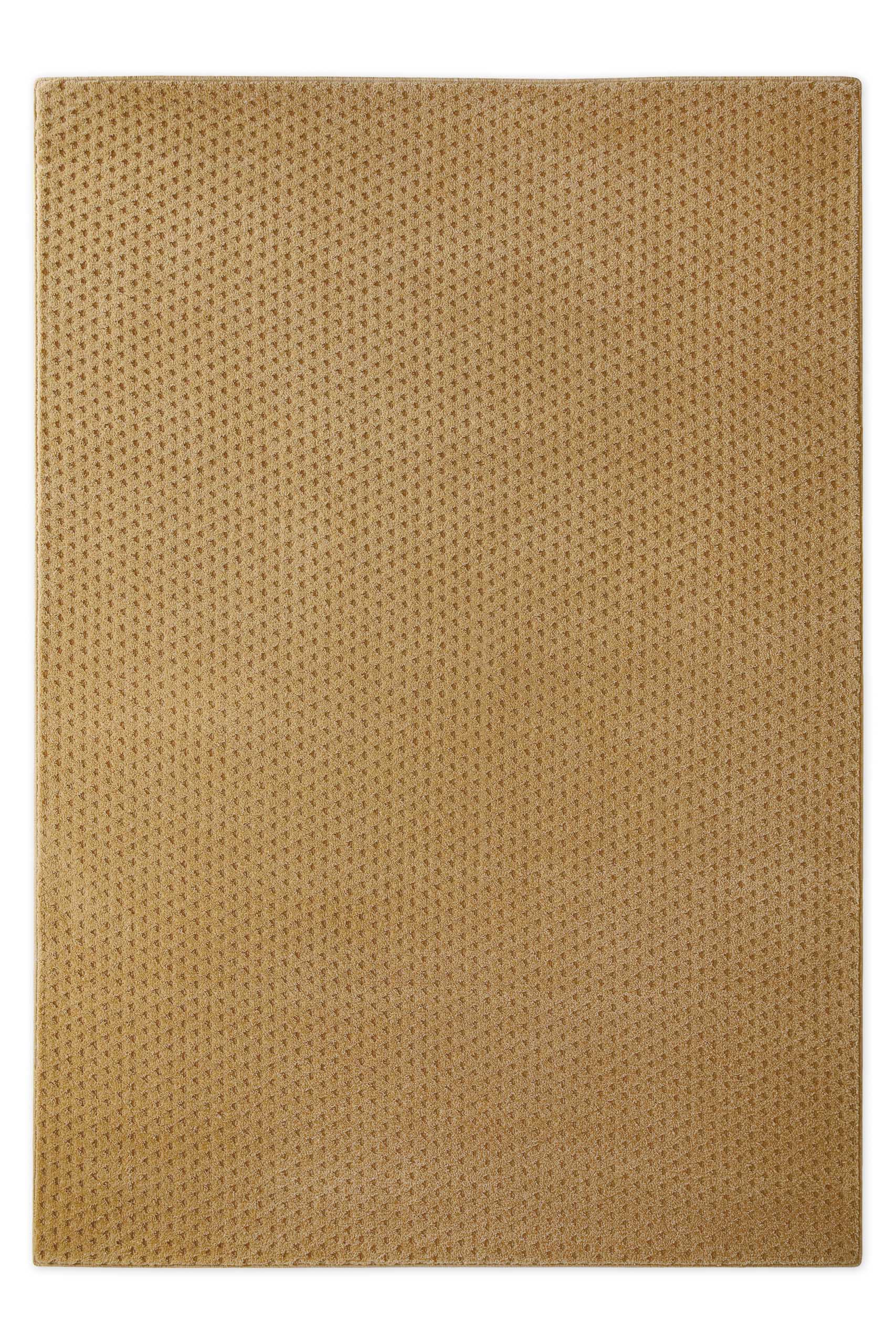 Kurzflor Teppich Castello Three Karamell