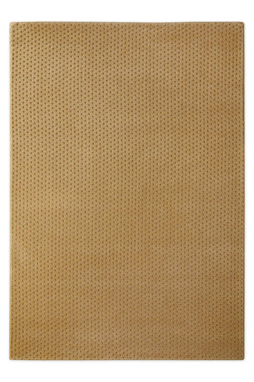 Kurzflor Teppich Castello Three Karamell