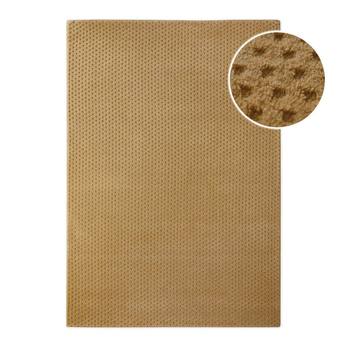 Kurzflor Teppich Castello Three Karamell