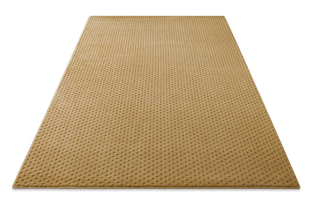 Kurzflor Teppich Castello Three Karamell