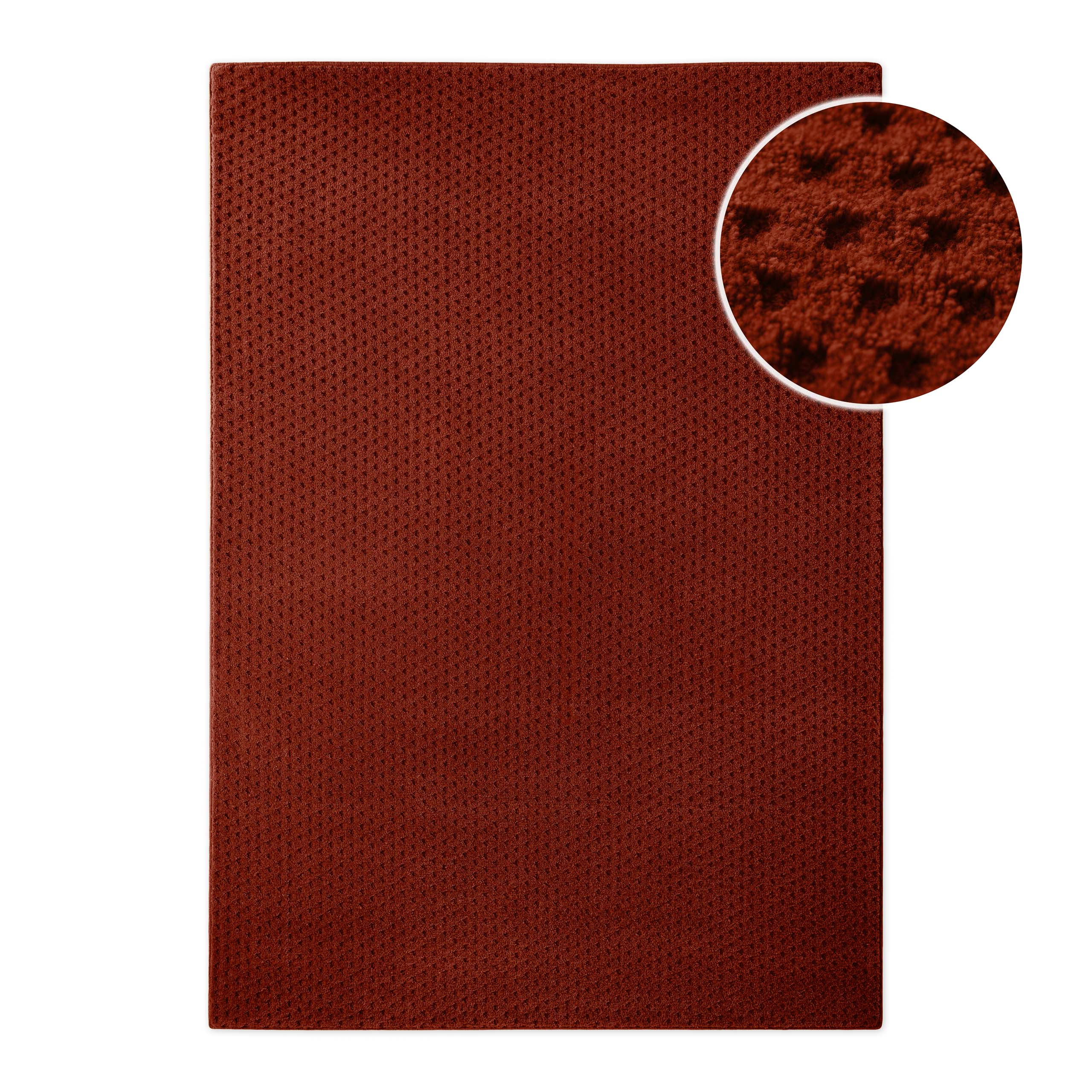 Kurzflor Teppich Castello Three Purpur Rot
