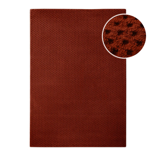 Kurzflor Teppich Castello Three Purpur Rot