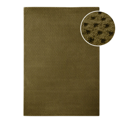 Kurzflor Teppich Castello Three Oliv Grün