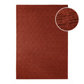 Kurzflor Teppich Castello Two Kamin Rot