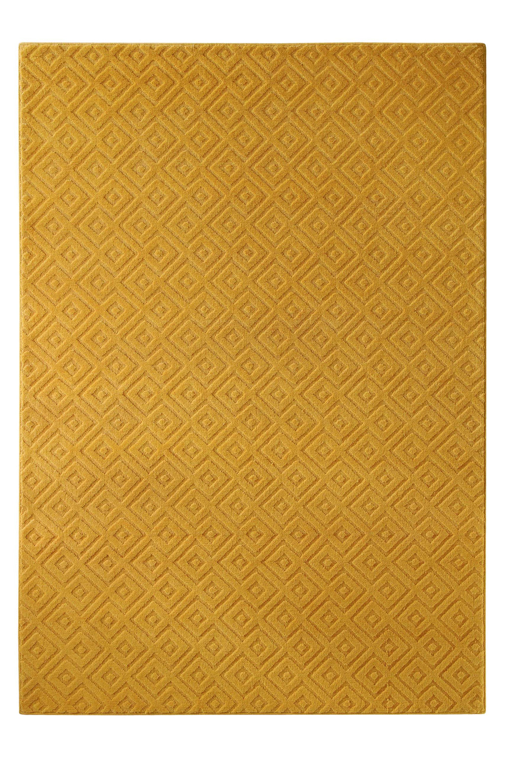 Kurzflor Teppich Castello Two Gelb